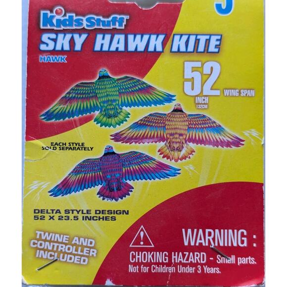 Kids Stuff Sky Hawk Kite – 52″ × 23.5″ – Brand New / Ready to Fly - Picture 1 of 4